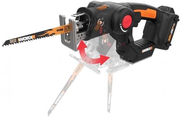 WORX WX550L 20V AXIS 2-in-1 Reciprocating Saw and Jigsaw