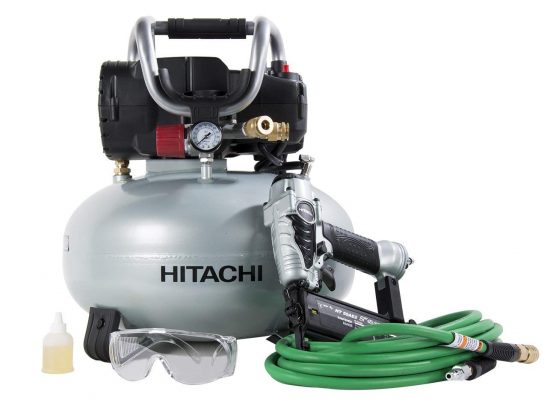 Hitachi KNT50AB Brad Nailer and Compressor Combo Kit