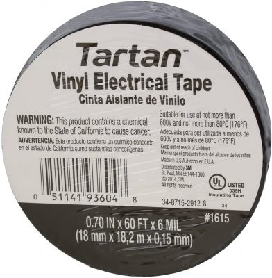 Tartan 3M Vinyl Plastic Electrical Tape