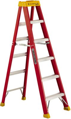 Louisville Ladder L-3016-06 300-Pound Duty Rating Fiberglass Stepladder