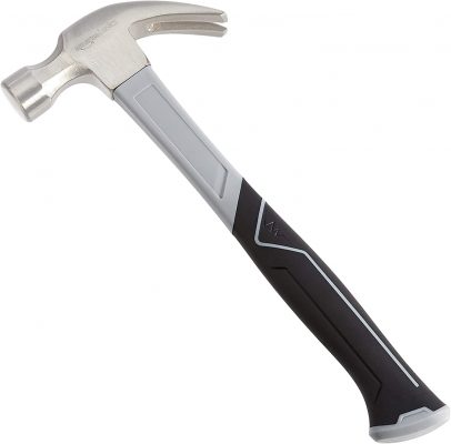 AmazonBasics Fiberglass Handle Claw Hammer