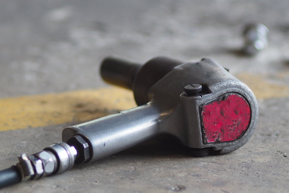 impact wrench on garage floor