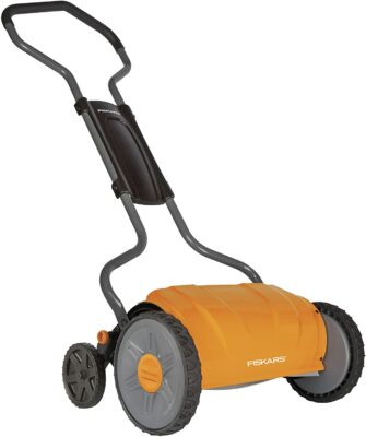 Fiskars 17-Inch StaySharp Push Reel Lawn Mower