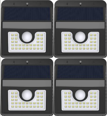 Vivii Motion Sensor Solar Lights (Pack of 4)