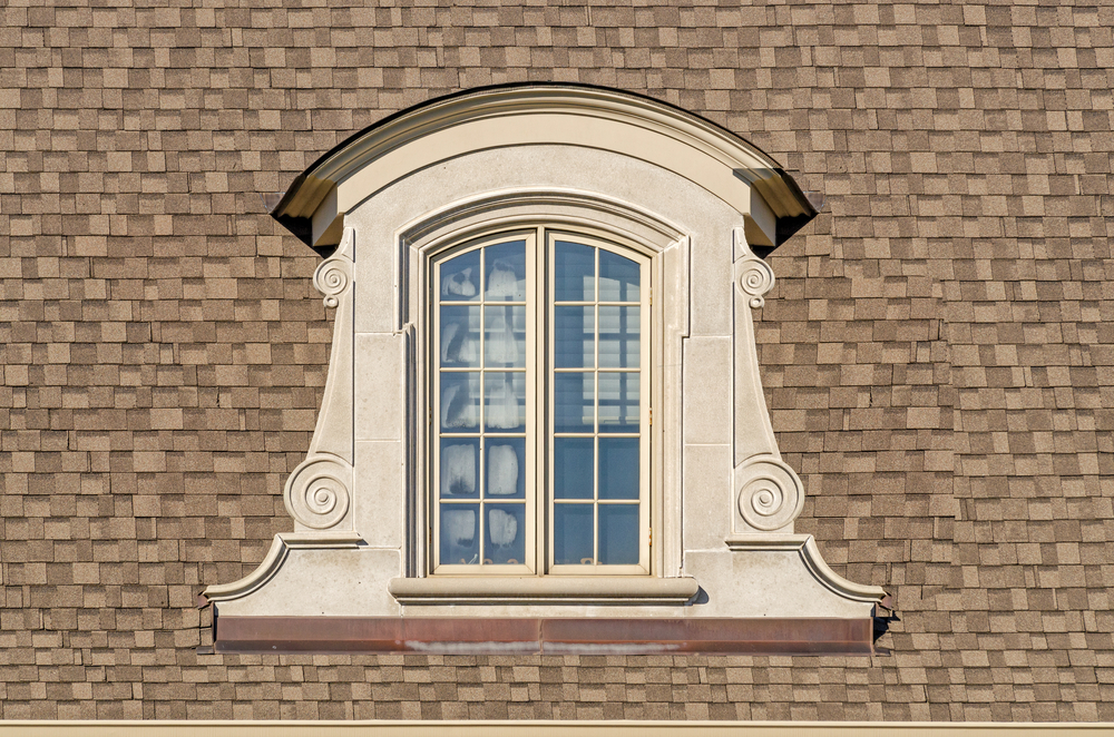 Arched top dormer window