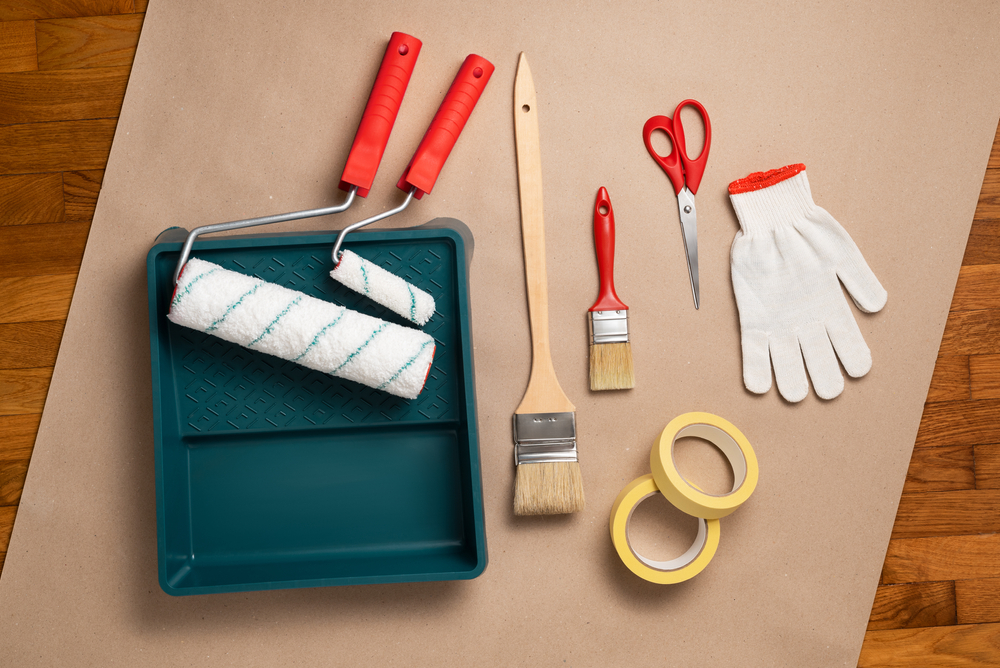 paint kit and safety materials