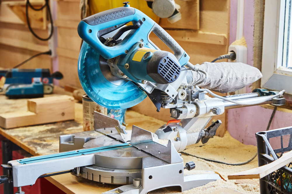 A miter saw is good for cutting PVC as well as wood