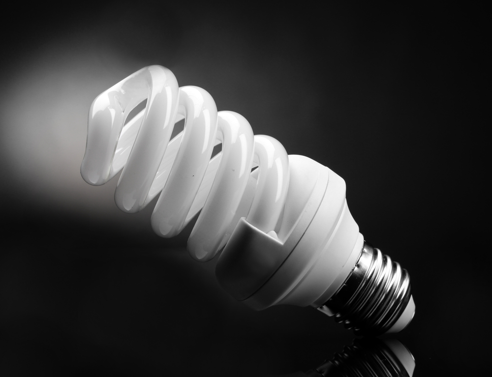 CFL compact fluorescent light bulb