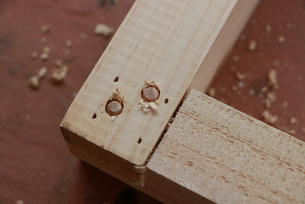 dowels strengthening a joint