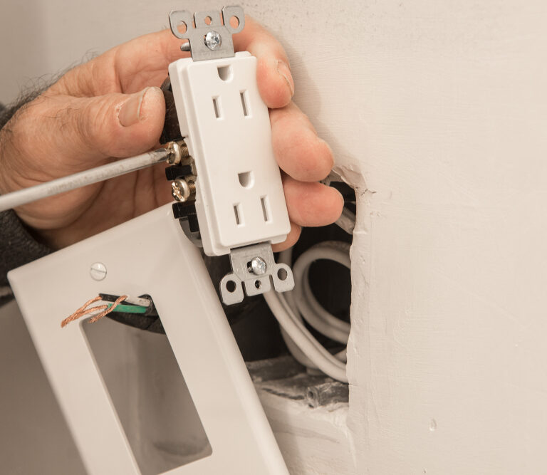 placing electrical outlets in slatwall