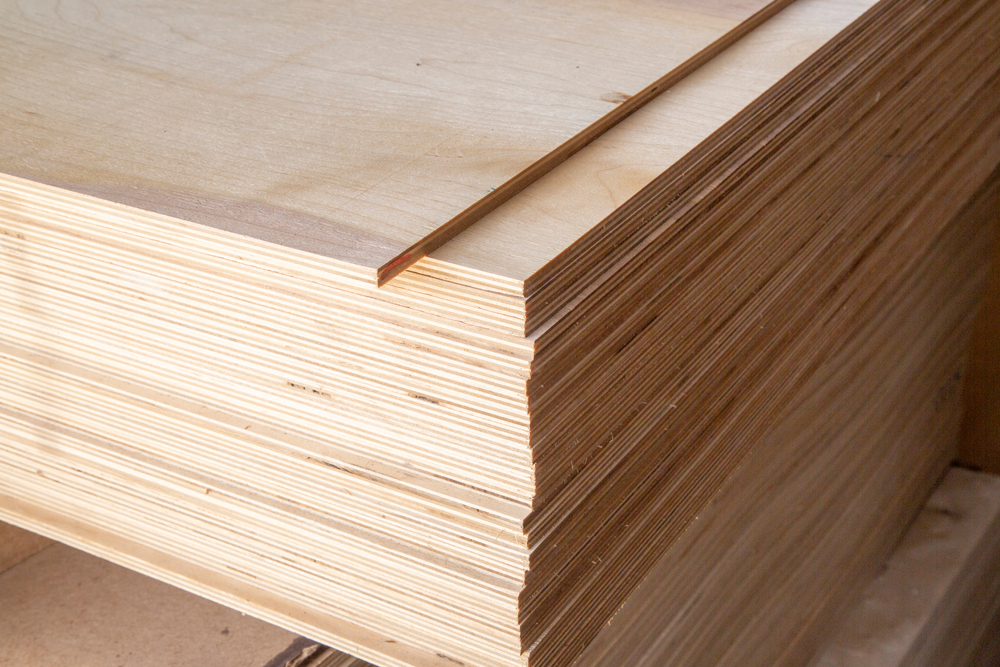 sheets of plywood ready for use