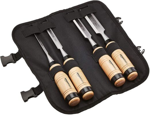 Amazon Basics 4-Piece Wood Chisel Set