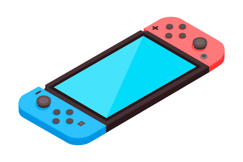 blue and red Nintendo switch